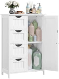 VASAGLE Floor Storage Cabinet, Farmhouse, 4 Drawers and 1 Door,32.3" H by VASAGLEbySONGMICSHOME