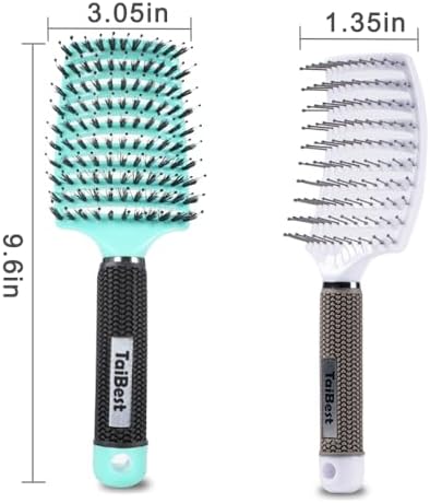 Boar Bristle Hair Brush Set – Wet/Dry Detangler for All Hair Types - Image 4