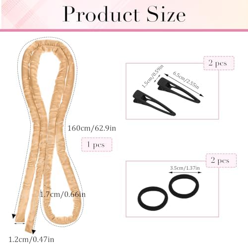 Heatless Curling Rod Headband, Heatless Hair Curler Overnight - Image 3