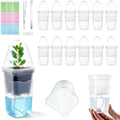 12 Pcs Clear Small Self Watering Pots for Indoor Plants by Unknown