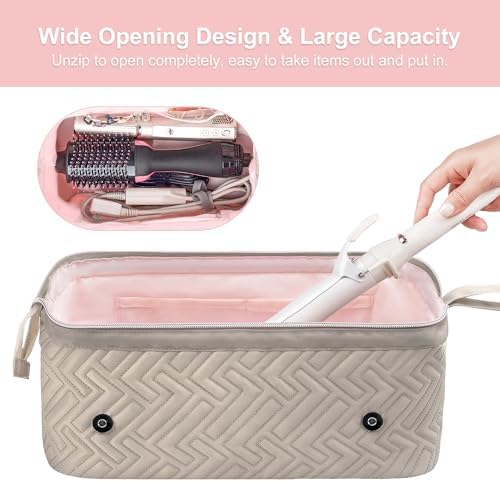 Leuded Hair Tools Travel Bag with Heat Resistant Mat for Shark Airwrap - Image 5
