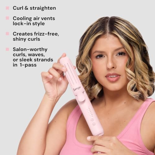 L'ANGE HAIR Le Duo Grande 360° Airflow Styler | Curl & Straighten with One Tool | 5.3" Snag-Free Titanium Plates | Cooling Air Vents to Set Curls | Adjustable Temp & Auto Shut-Off | Blush - Image 5