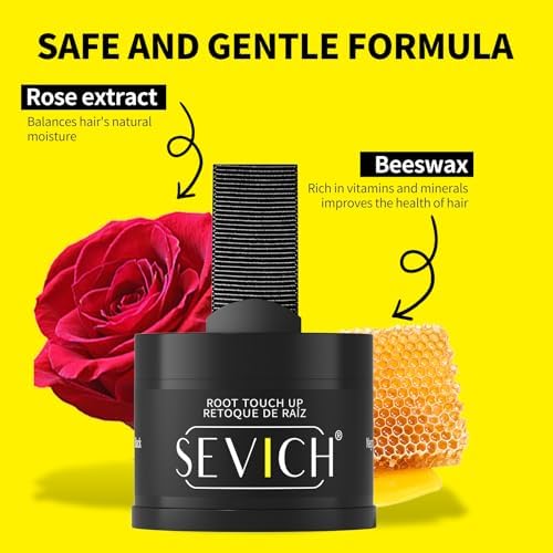 Sevich Hairline Powder, Gray Root Touch Up, Sweatproof, Light Blonde - Image 4