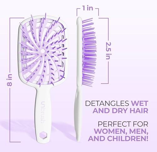 FHI Heat UNbrush Plus Ultra-Light Detangling Brush for Fine & Fragile Hair - Image 5