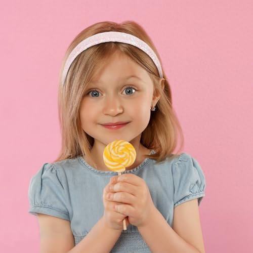 Headbands for Girls, 3Pack Sparkly Glitter Toddler Girls Headbands - Image 3