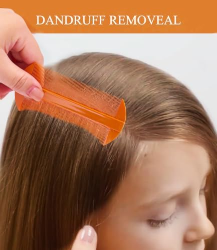 Dandruff Comb Removal Steel Fine Tooth Scalp Detox Hair Care Tool 3PC - Image 4