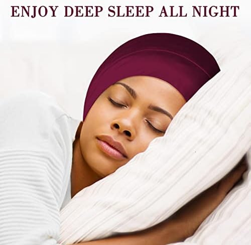 Fittia Satin Lined Sleep Bonnet, Adjustable Non-Slip Cap For Locs, Medium - Image 3