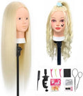 Opini Mannequin Head with 80% Real Human Hair Doll Head for Hairdresser by Opini