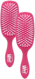 Wet Brush Smooth Styler Hair Brush, Pink Frost, Exclusive Ultra-soft IntelliFlex Bristles, Synthetic Boar Bristles, Shiny And Smooth, For All Hair Types, For Women, Men, Wet And Dry (Pack of 2) by WetBrush