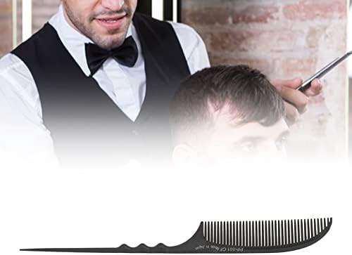 Hair Rat Tail Combs Parting Rattail Combs, Tail Comb Professional Grade Heat Hairdressing Styling Salon Combs for All Hair Types Black (PP-801) - Image 4