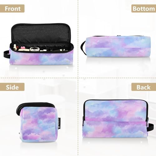 Hair Tools Travel Bag with Heat Resistant Mat Detachable 2-in-1 Curling Iron Travel Case Hot Tools Organizer for Straightener Flat Iron Pink Purple Blue Gradient - Image 5