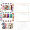 Munzong Headband Holder, Beige Bow Organizer for Baby Girls Bows Holders by Munzong