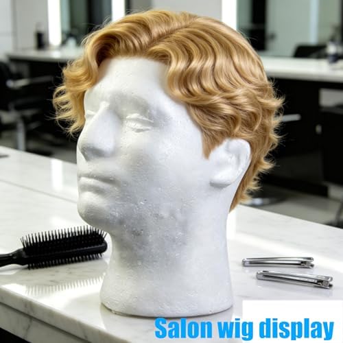 Male Foam Mannequin Head Model Hat Wig Jewelry Holder - Image 2