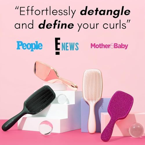 Black Detangling Brush - Wet & Dry Hair Brush for 2c, 3c, 4c Curly Hair - Image 2