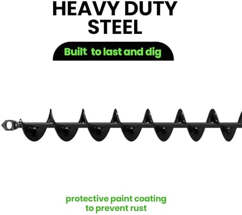 K-Brands Auger Drill Bit for Planting – 2 x 32 Inch – 3/8'' Hex Drive Drill - Image 4