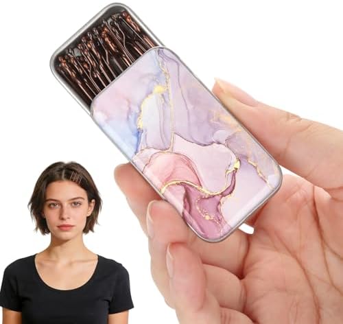 Brown bobby pins, cute box, pain-free, comfortable, all-day styling and buns. Suitable for all hair types. (Brown-05) by Unknown