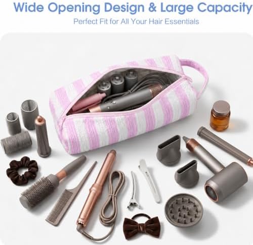Quilted Hair Tools Travel Case for Dyson Airwrap and Styling Tools - Image 3