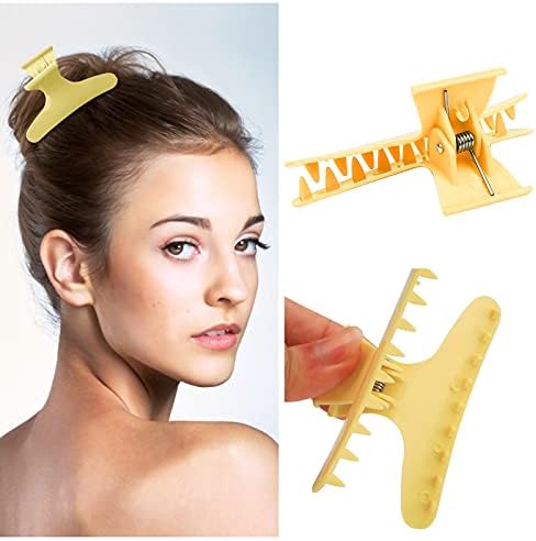 Ondder 12 Pack Butterfly Hair Clamps Clips Hair Claw Clips Salon Pro Section Clip for Styling Sectioning Cutting Coloring Hair Clips Hairdressing Salon Tool Hair Accessories for Women Girls - Image 3