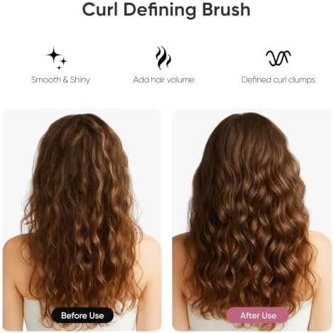 AM8:00 Curl Defining Brush,Curly Hair Brush for Shaping and Separating Hair - Image 3