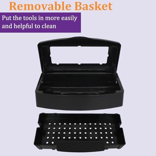 Nail Tool Sterilizer Box, Plastic Sterilization Tray for Tweezer, Eyelash Extensions, Hair Salon, Spa, Nail Implement - Image 2