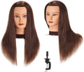 20-22" Mannequin Training Head 100 Human Hair with Clamp Holder by Unknown