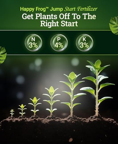 Happy Frog Jump Start Fertilizer - 3-4-3 Blend with Calcium & Mycorrhizal Fungi - Supports Early Growth & Root Development - Phosphorus Fertilizer for Transplanted Seedlings & Re-Potted Plants - 4 lb - Image 2