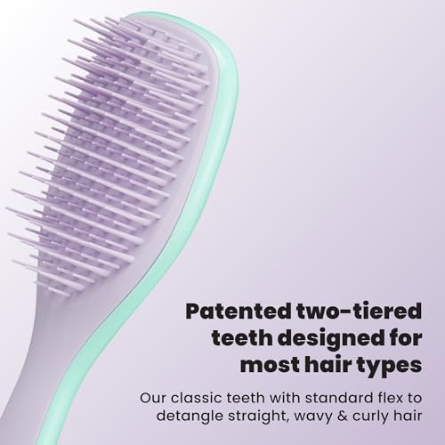 Tangle Teezer Ultimate Detangler Mini Hair Brush, Wisteria Leaf - Image 2