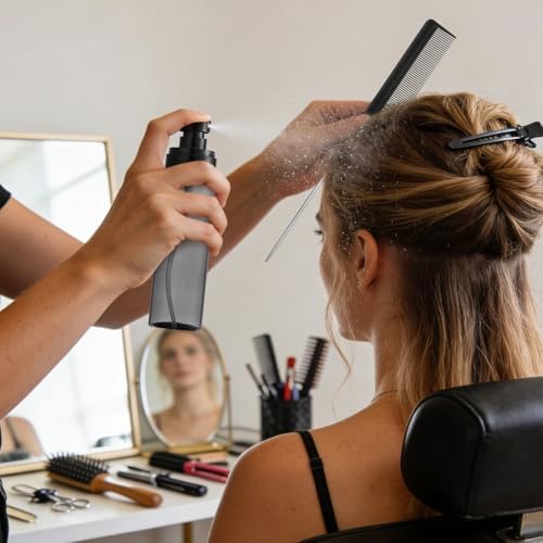 Boar Bristle Hair Brush, Slick Back Hair Brush, Hair Wax Stick and Spray Bottle for Women Men Sectioning Smoothing Parting Flyaways Hairs - Image 7