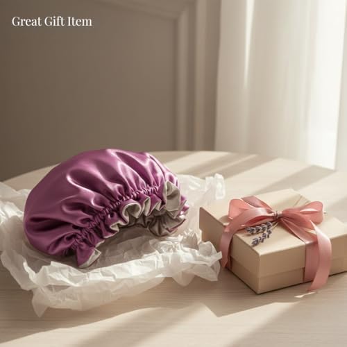Silk Satin Hair Bonnet for Sleeping Reversible - Image 4