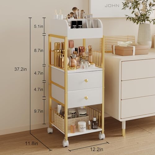 Makeup Organizer Storage Cart with Drawers Large Skincare organizers - Image 3