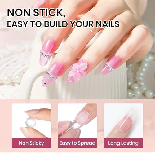 3d Nail Sculpting Gel Set: Clear White Solid Builder Gel for Nails - Image 5