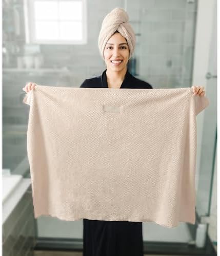 ROLSHOL 2-Pack Large Microfiber Hair Towel Wraps for Women, 27 × 39 in - Image 2