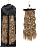 Pack Extra Long Hair Extension Holder Wig Storage Bag with Hanger Hairpieces Ponytail Bundles Storage by Unknown