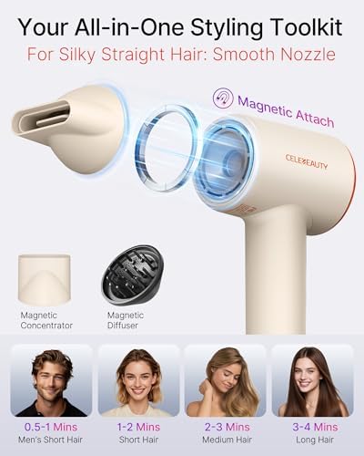 High-Speed Ionic Hair Dryer with Diffuser, 110k RPM Fast-Drying Blow Dryer - Image 6