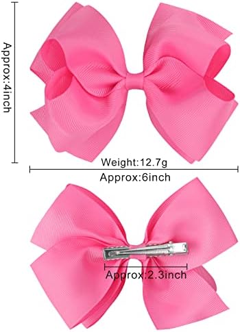 Oaoleer 30Pcs 6" Hair Bow Clips for Girls Tolddler Hair Accessories - Image 5