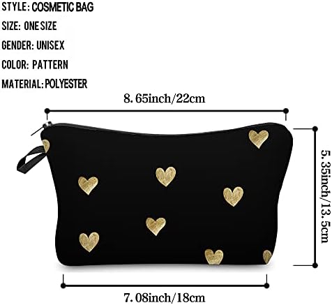 Deanfun Cosmetic Bag for Women Waterproof Cute Fashion Purse Makeup Bags Roomy Travel Toiletry Bag Accessories Organizer Gifts(51356) - Image 2