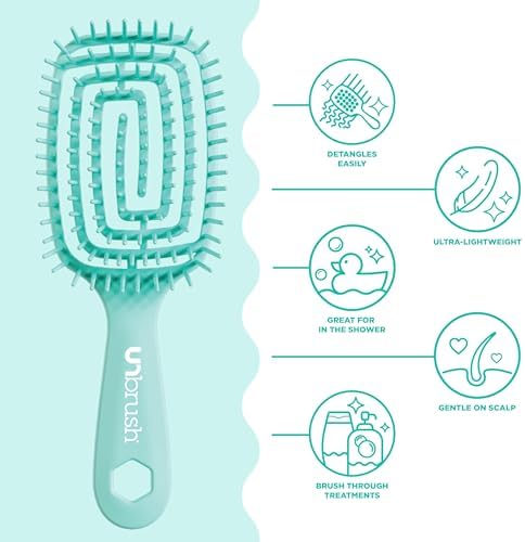 FHI Heat UNbrush Flex Detangling Brush - Ultra Flexible Hairbrush - Image 6
