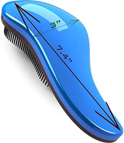 79STYLE 3Pcs Detangler Brush for Tangle-Free, No-Knot Glide Thru Hair - Kids & Women's Curly Hair Detangling Brush Comb (3 Colored 7.4 Inch - Pink) - Image 6