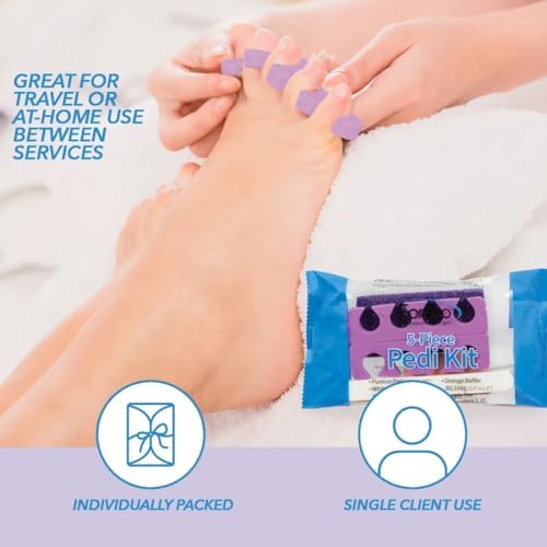 ForPro 5-Piece Pedi Kit, 100ct, Individually-Packed Pedicure Set - Image 6
