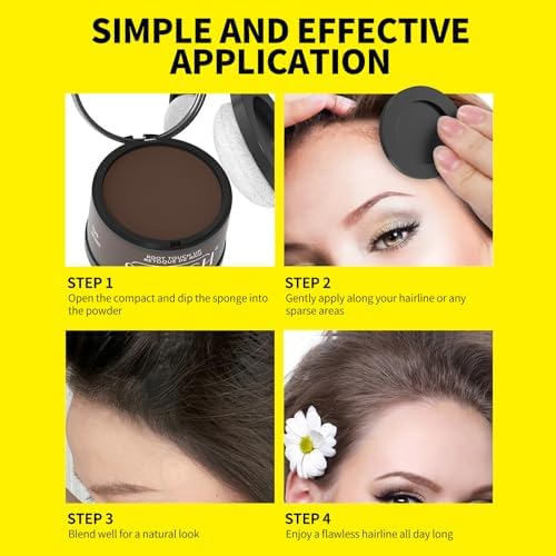 Sevich Hairline Powder, Gray Root Touch Up, Sweatproof, Light Blonde - Image 5