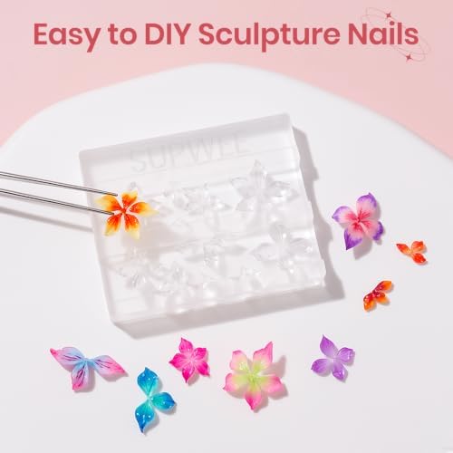 3D Nail Art Gel Clear and White Solid Builder Gel for Nails - Image 2