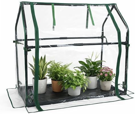 Gardzen Mini Greenhouse with Waterproof Base, 36.2"(L) x18.9(W) x33.3(H) by Gardzen