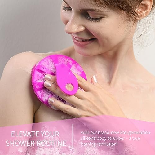 Silicone Body Scrubber, BEAUTAIL Gentle Exfoliating Brush for All Skin Type - Image 3