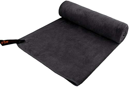 SUNLAND Microfiber Gym Bath Towels for Men Women 24x48In by SUNLAND