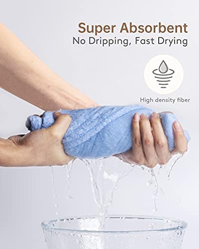 YFONG 3 Pack Microfiber Hair Towels Wrap for Women, Super Absorbent Drying - Image 2