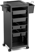 OmySalon Salon Trolley Cart with Wheels & 6 Drawers, Hair Cart Organizer for Stylist Hairdresser, Salon Cabinet Station for Barbershop Beauty Spa by OmySalon