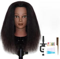 Mannequins Head 16" 100% Real Hair For Manual Braiding Styling Doll Head by JMHAIRWigHeadMannequinHair