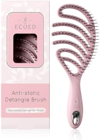 Ecoed Detangling Brush, Vented Upgraded Anti-Static Detangler Hair Brush by ECOED