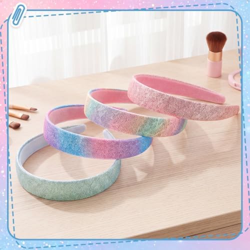 4 PCS Girls Headbands for Little Girls 6-12 Princess Dress Up, Lace Mesh - Image 3