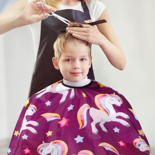 Kids Hair Cutting Cape (2 Pack) Professional Children Salon Barber Apron for Boys and Girls - Image 5